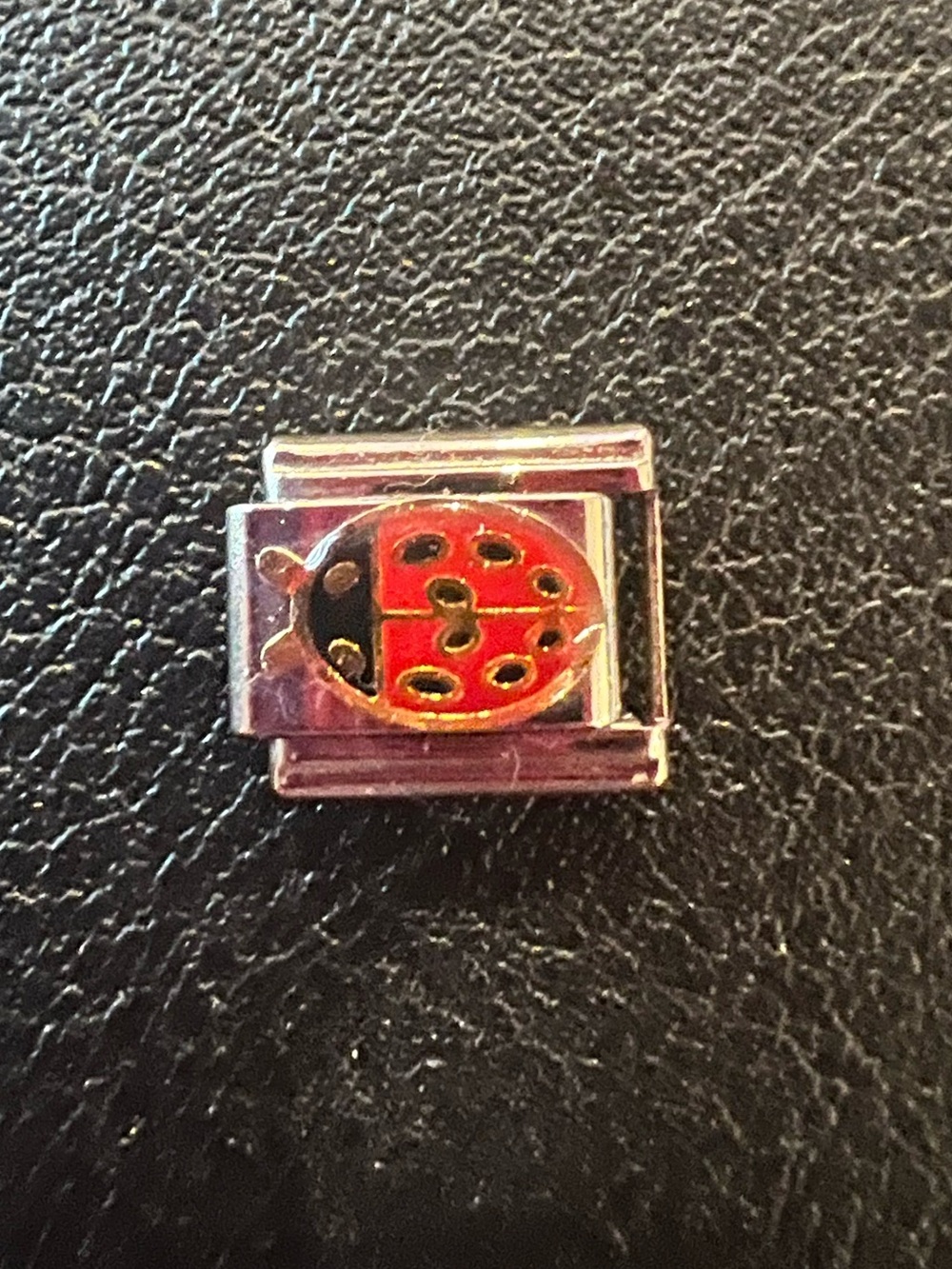Ladybug Italian stainless steel charm